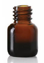 1 ml spray, amber, type 1 geblazen glas
